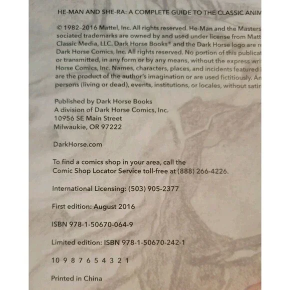 He-Man and She-Ra: A Complete Guide to the Classic Animated Adventures Hardcover - Picture 3 of 3